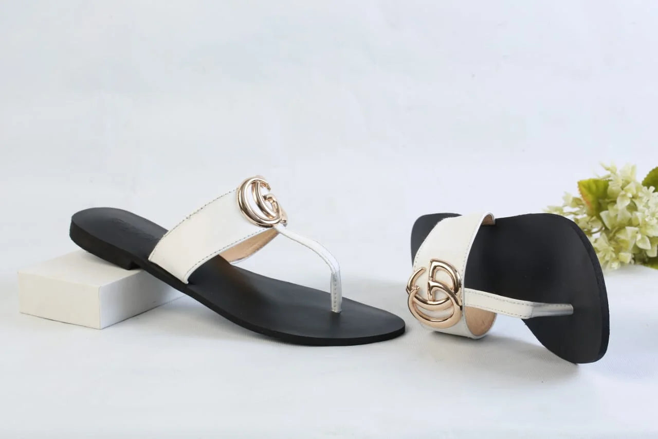 GG CASUAL FLATS - WHITE