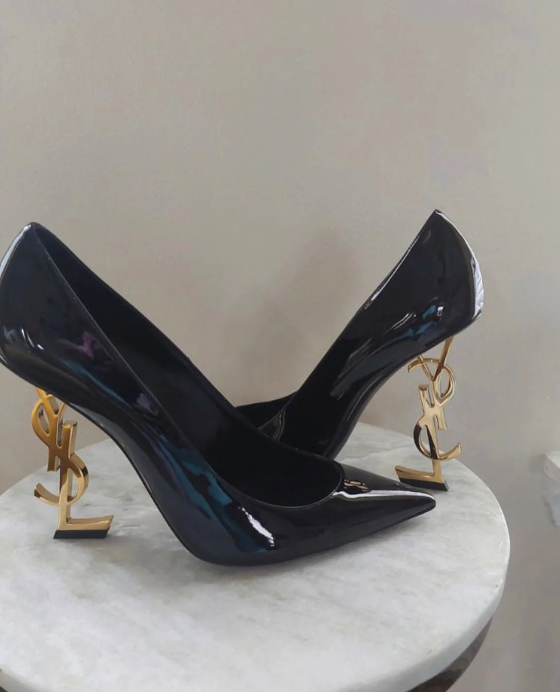 YSL - OPYUM PUMPS IN PATENT LEATHER