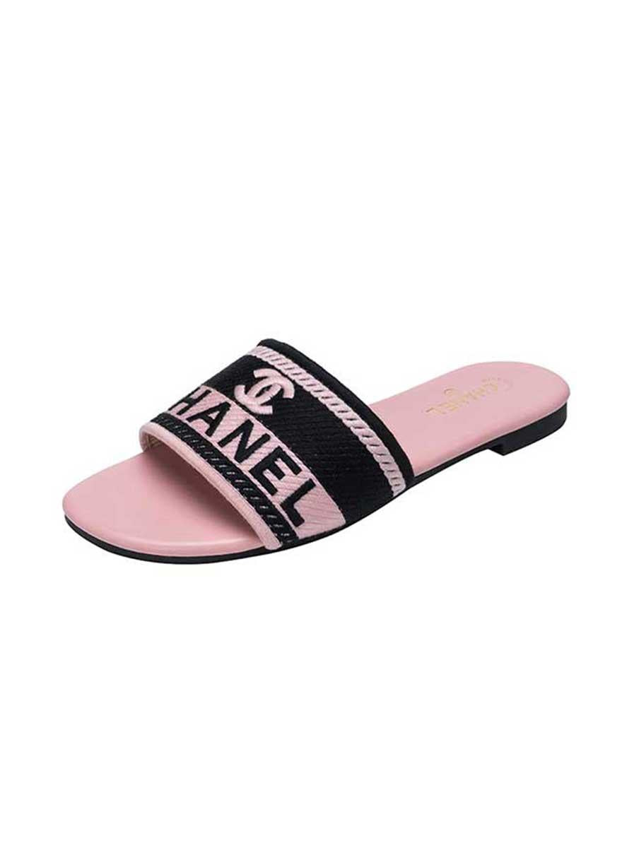 CHANEL FLAT SLIPPERS (Pink)
