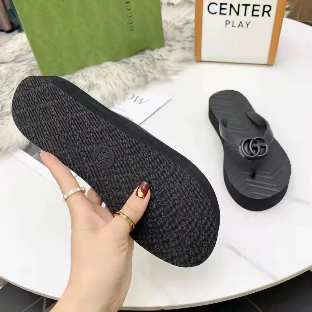 GG FLIP FLOPS - BLACK