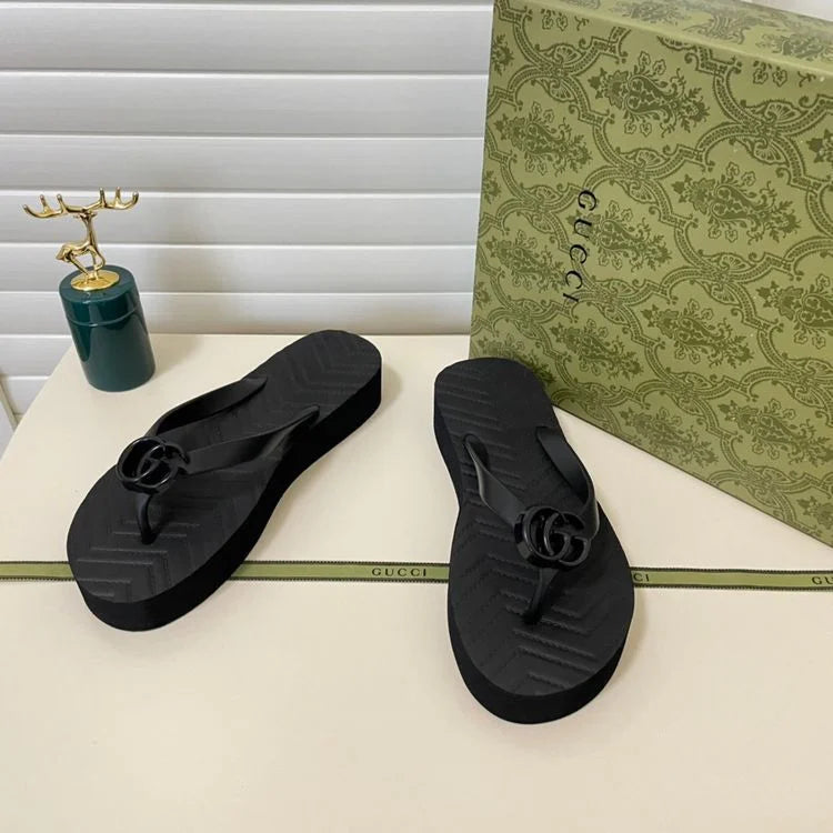 GG FLIP FLOPS - BLACK