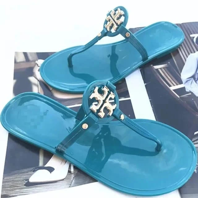 TB JELLY SLIPPERS - BLUE