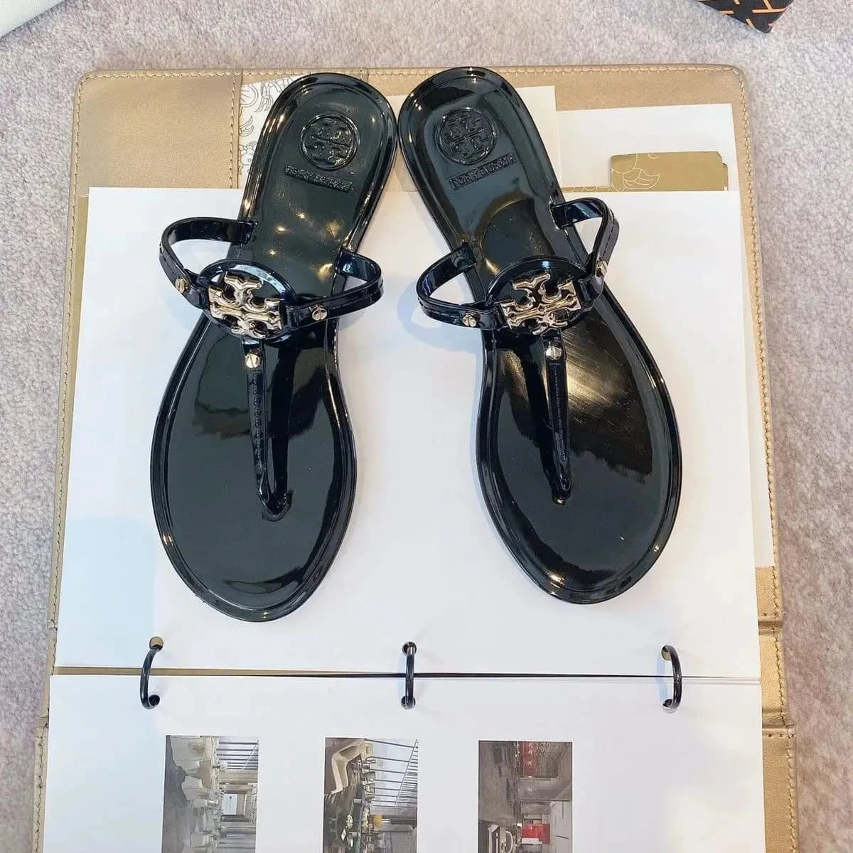 TB JELLY SLIPPERS - BLUE