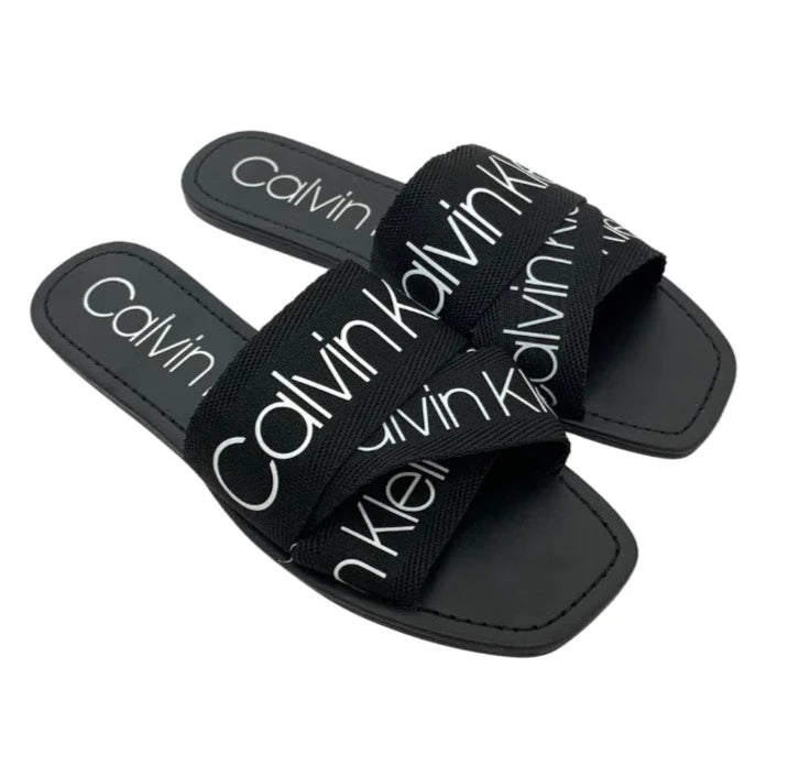 CK 'BAINY' LOGO SLIDES - BLACK