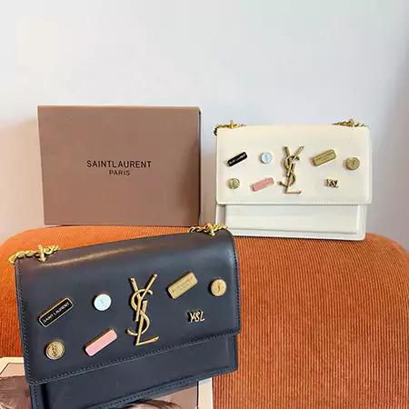 YSL CROSS BODY *YSL* 
*The New Sunset Brooch Badge Premium Sling*