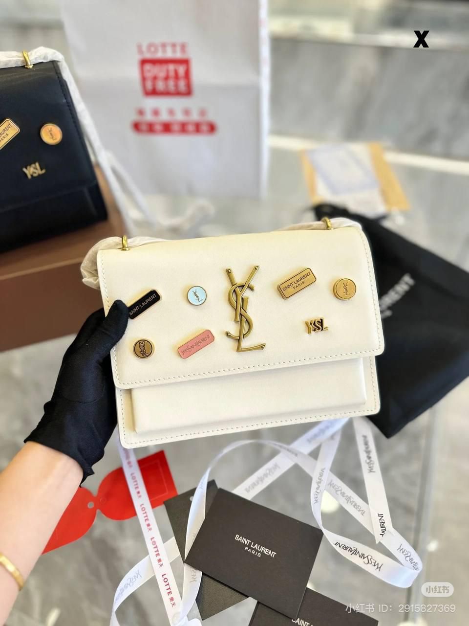 YSL CROSS BODY *YSL* 
*The New Sunset Brooch Badge Premium Sling*