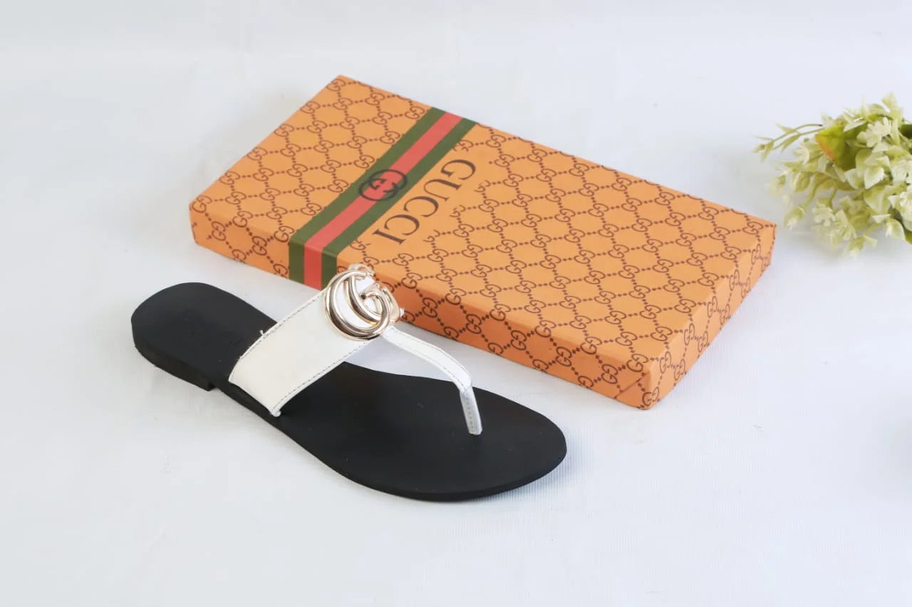 GG CASUAL FLATS - WHITE