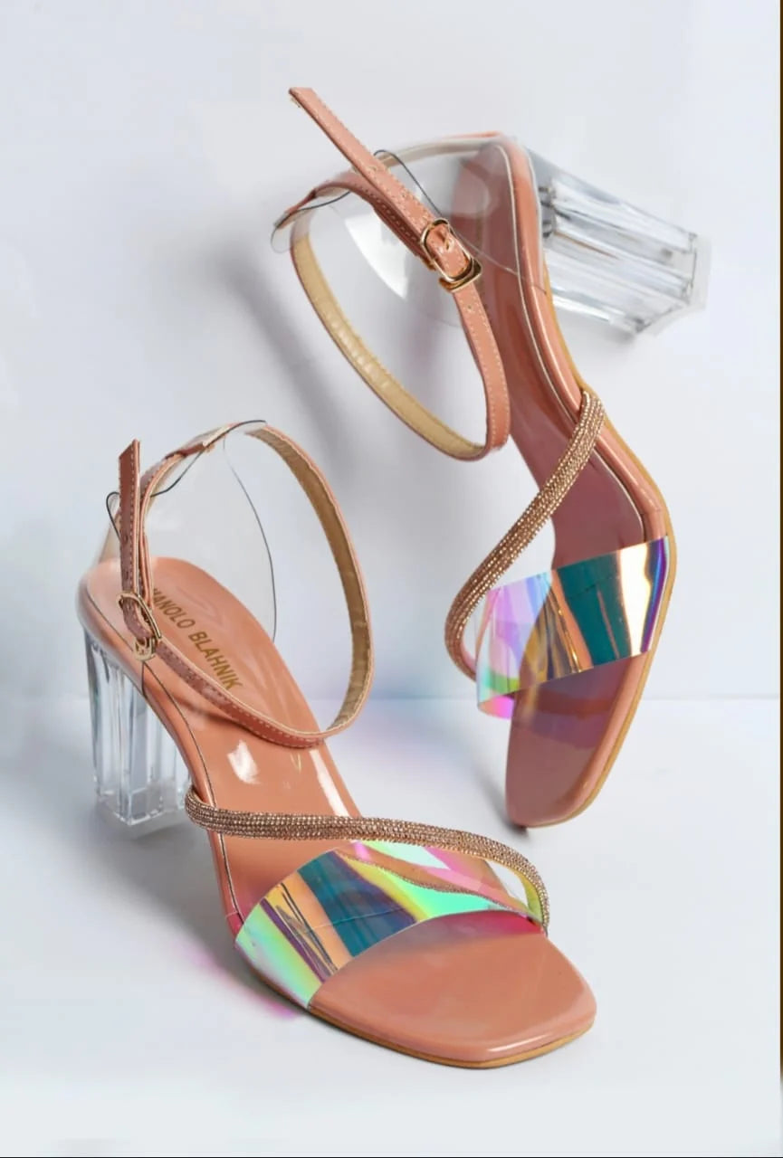 MANOLO RHINESTONE SANDALS