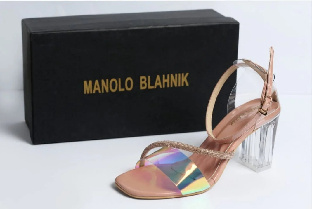 MANOLO RHINESTONE SANDALS