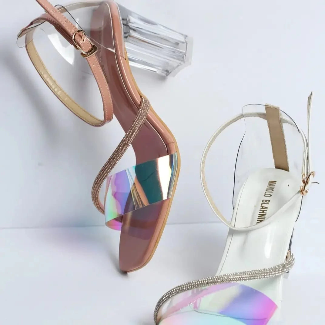 MANOLO RHINESTONE SANDALS