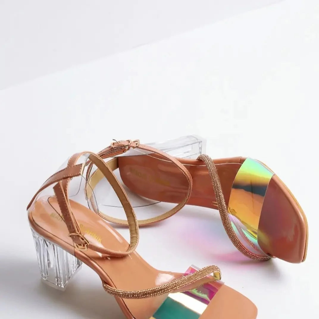 MANOLO RHINESTONE SANDALS