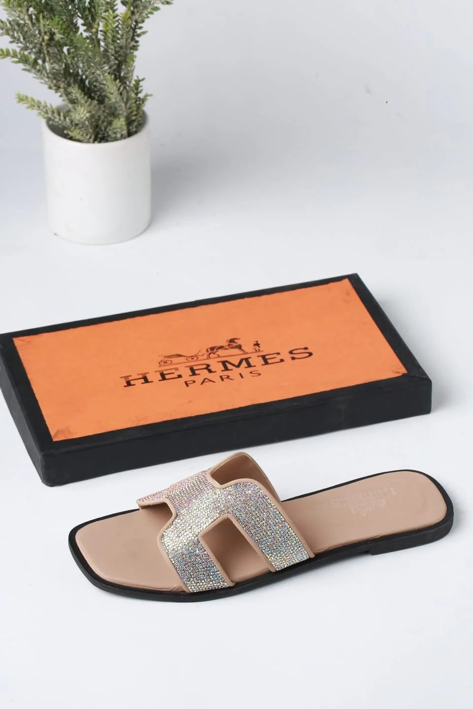 HERMES FANCY STYLISH SLIPPERS