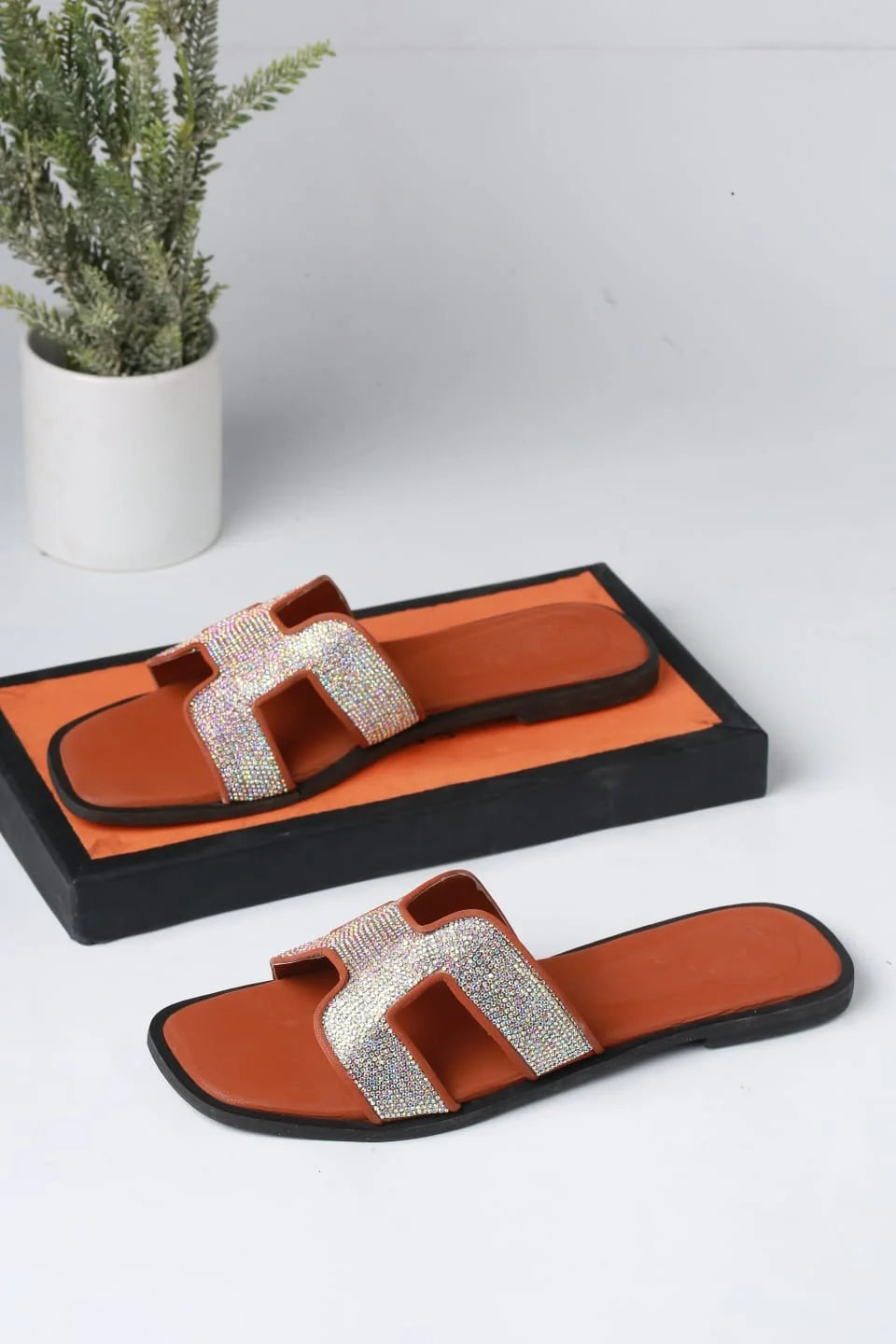 HERMES FANCY STYLISH SLIPPERS