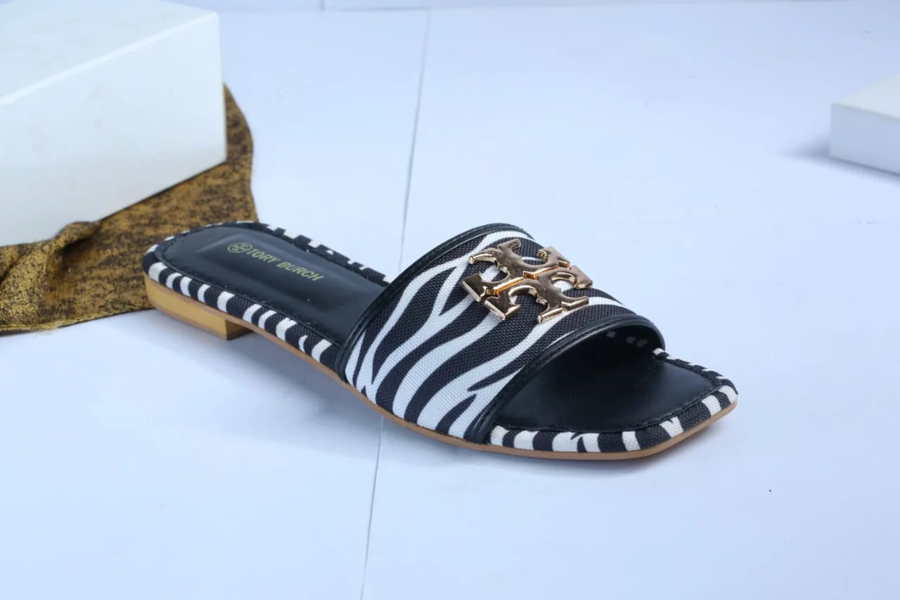TB ELEANOR SLIDE - ZEBRA