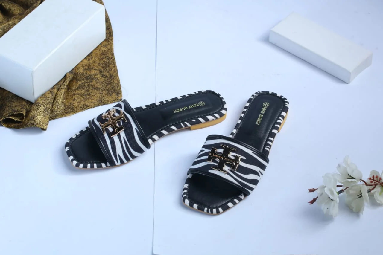 TB ELEANOR SLIDE - ZEBRA
