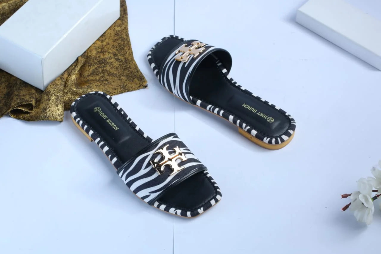 TB ELEANOR SLIDE - ZEBRA
