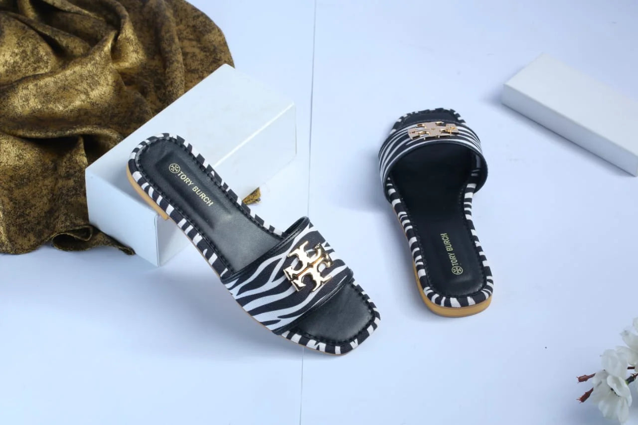 TB ELEANOR SLIDE - ZEBRA