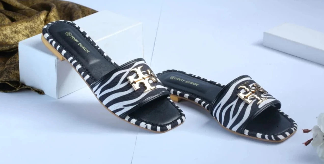 TB ELEANOR SLIDE - ZEBRA