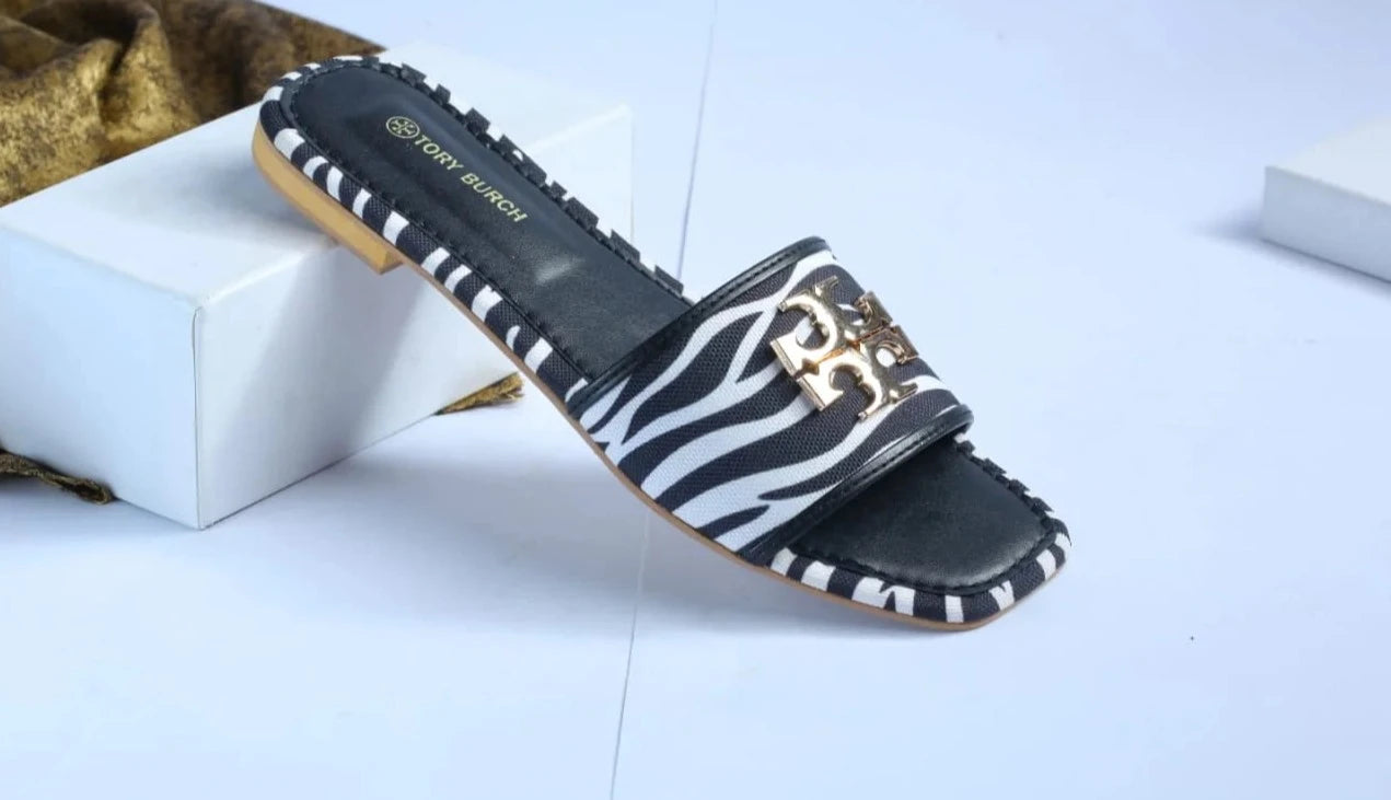 TB ELEANOR SLIDE - ZEBRA