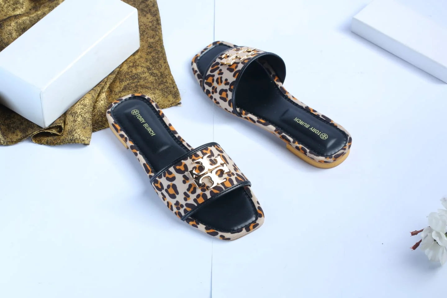 TB ELEANOR SLIDE - LEOPARD