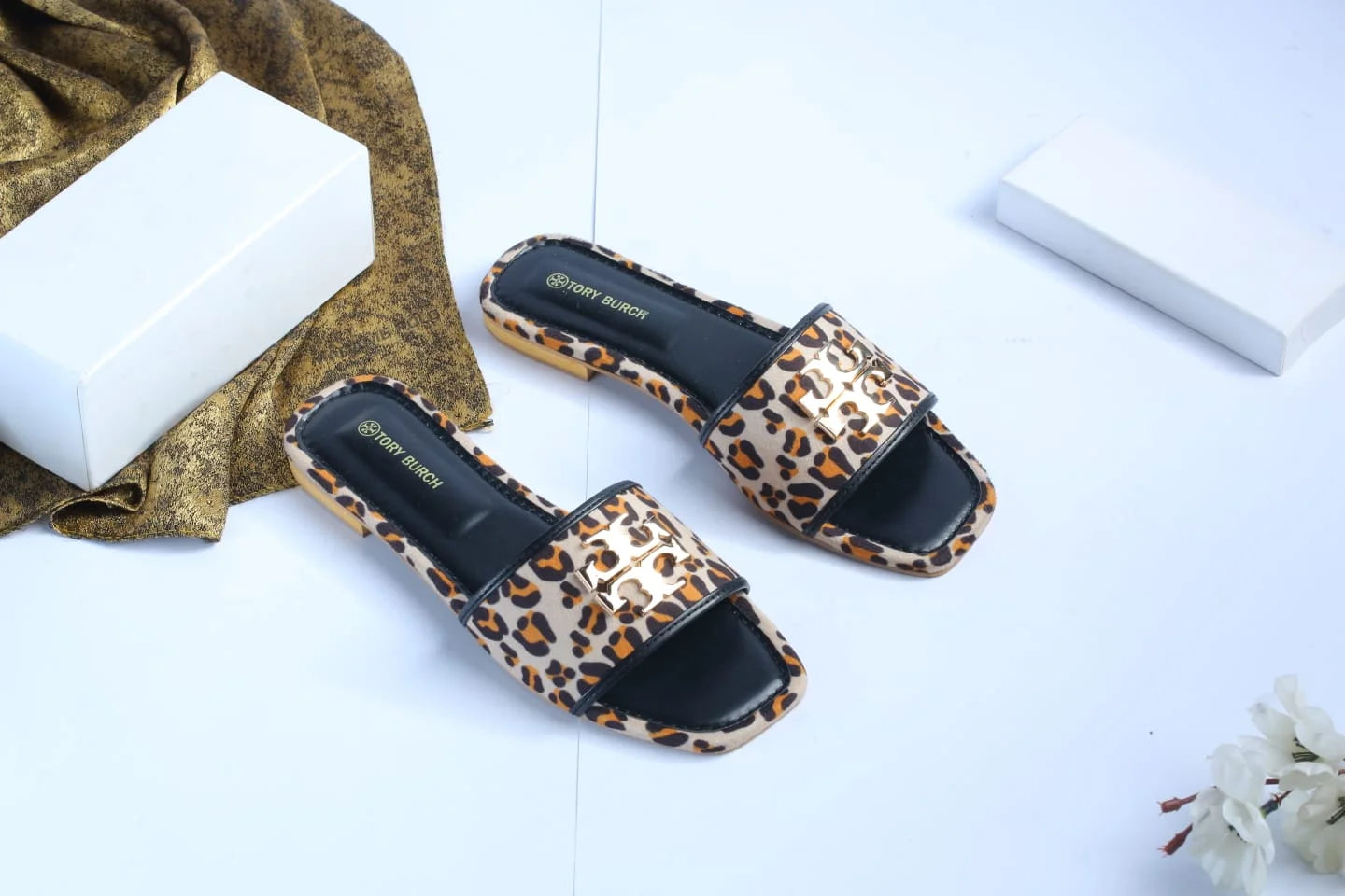 TB ELEANOR SLIDE - LEOPARD