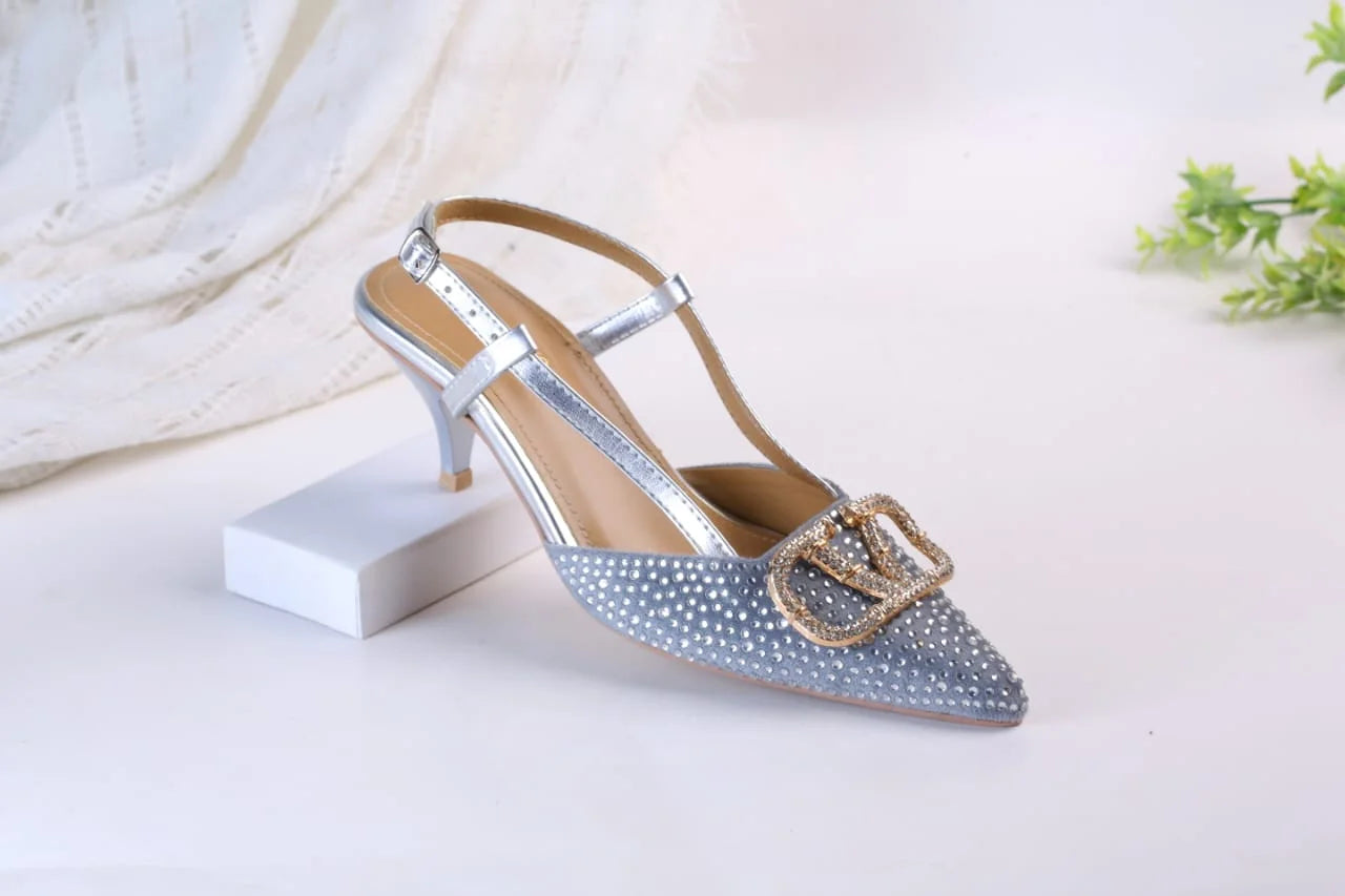 VLOGO SIGNATURE PUMPS - SILVER