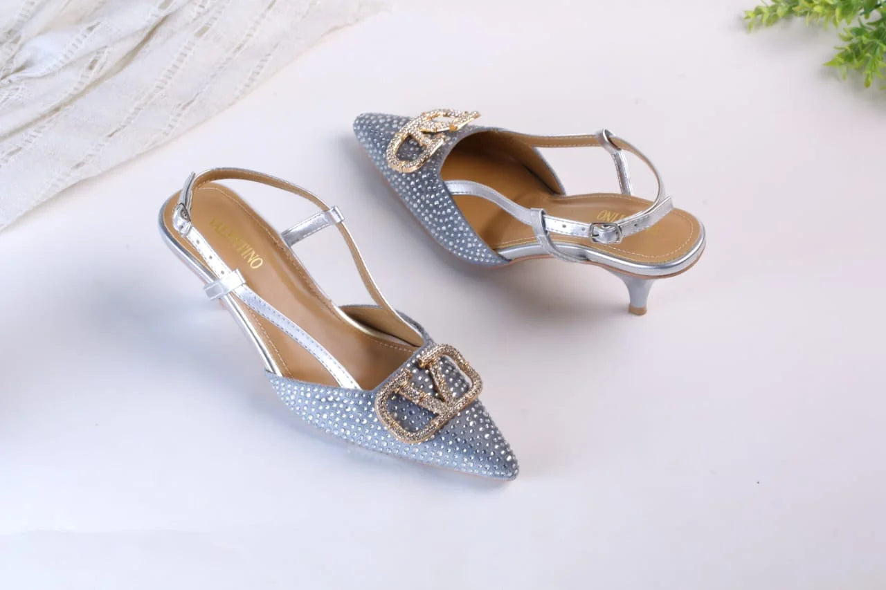 VLOGO SIGNATURE PUMPS - SILVER