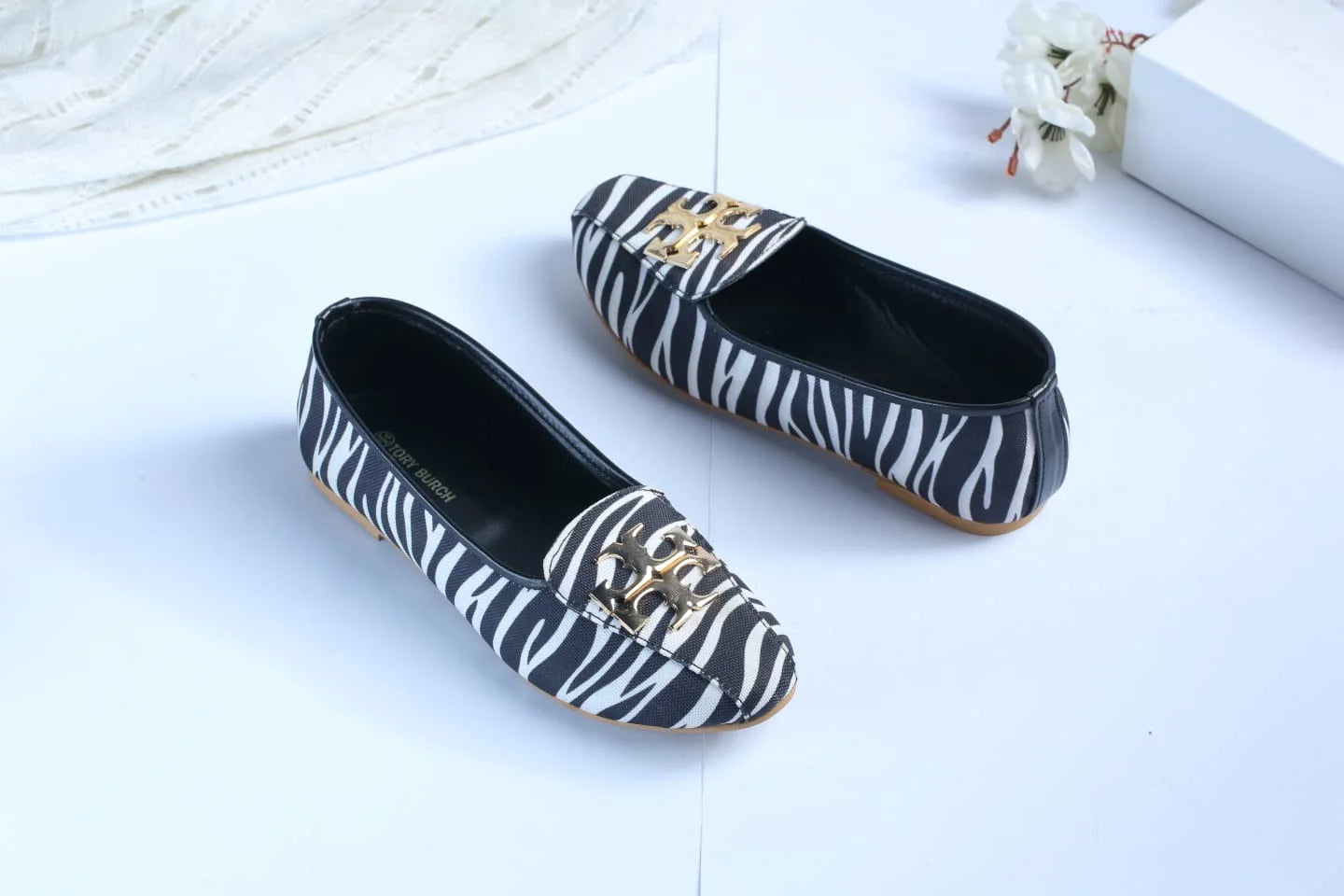 TB ELEANOR PUMPS - ZEBRA