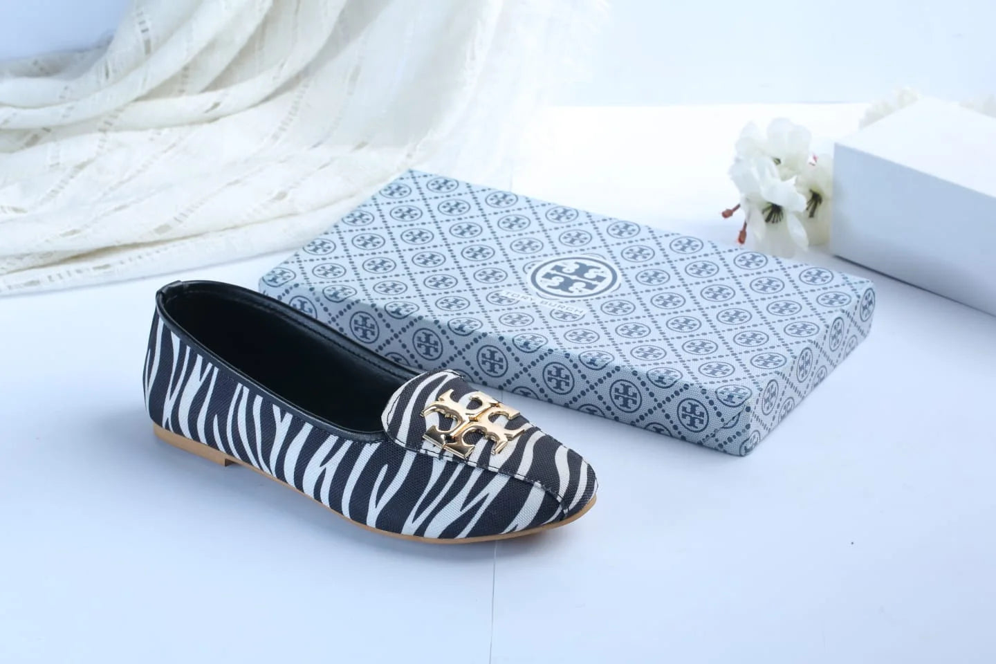 TB ELEANOR PUMPS - ZEBRA