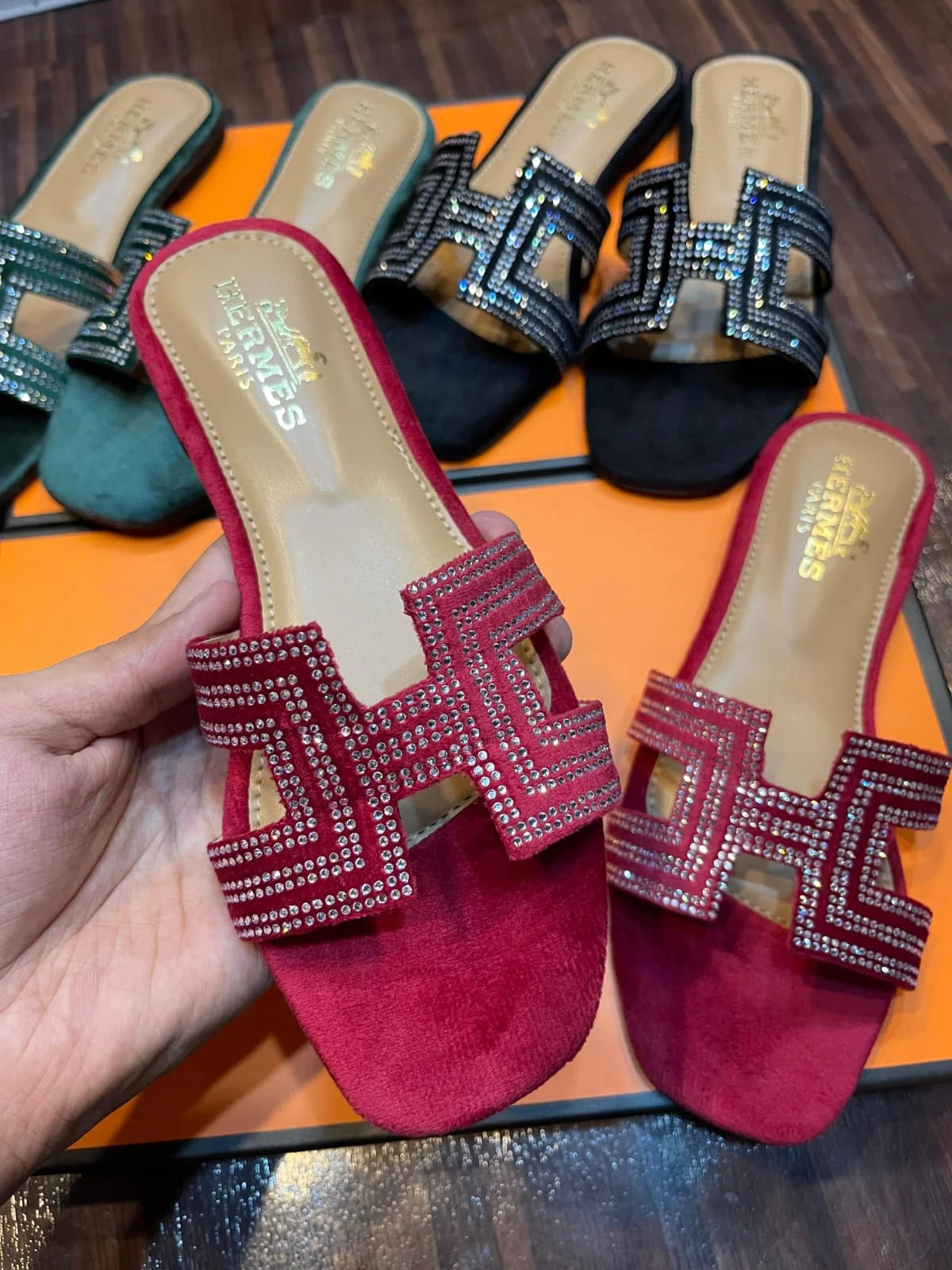HERMES ORAN SANDAL - MAROON