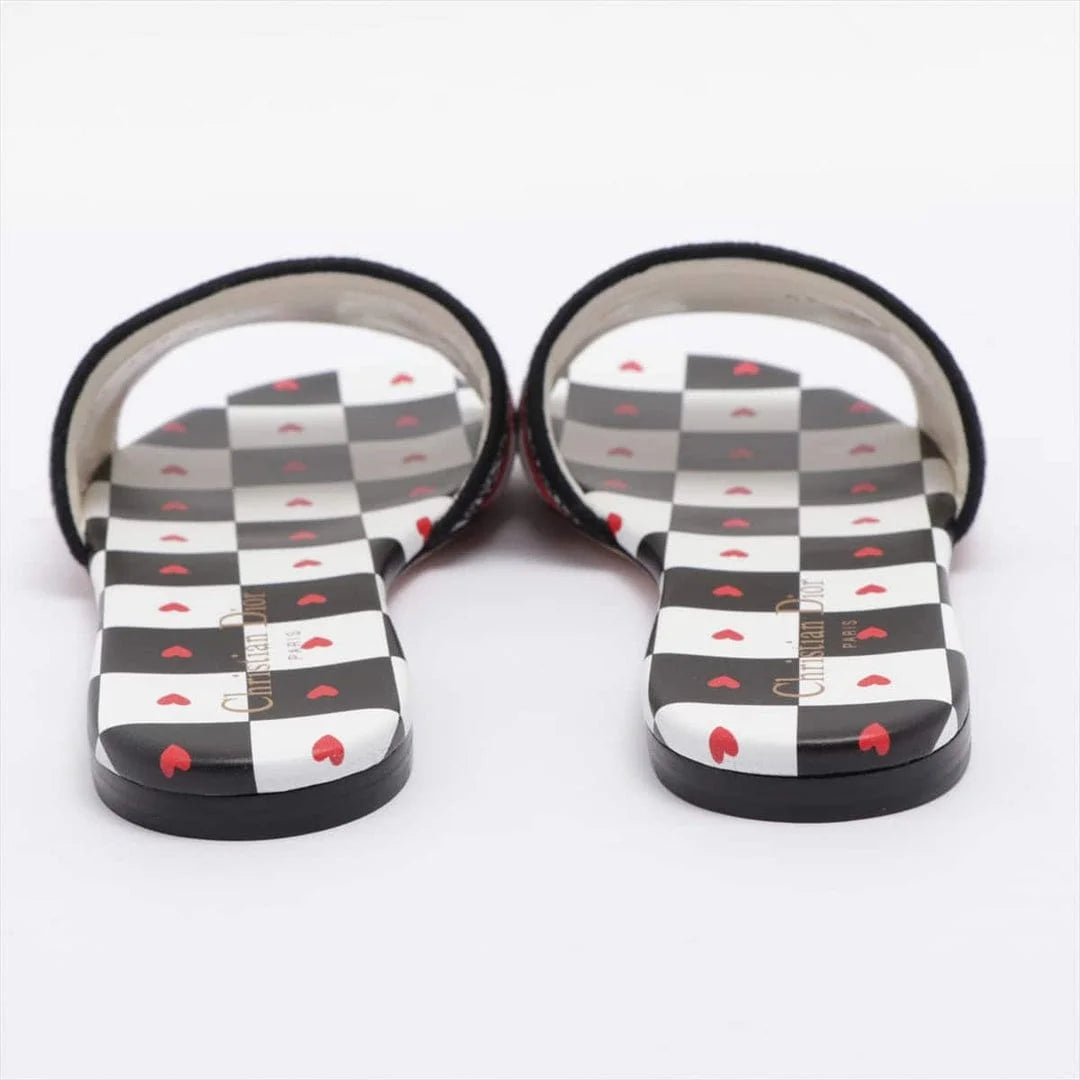 CD CASUAL SLIDES - WHITE (HEART)