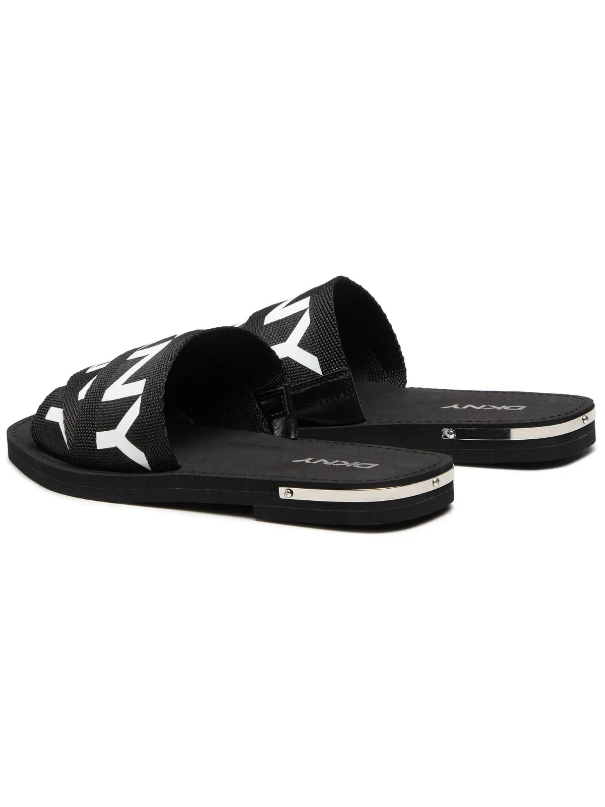 DKNY ISHA FLAT SANDAL - BLACK