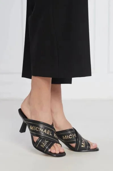 MK WOMEN'S GIDEON LOGO TAPE MULE - BLACK