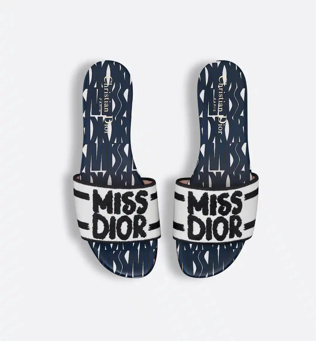 MISS DIOR DWAY SLIDES - NAVY