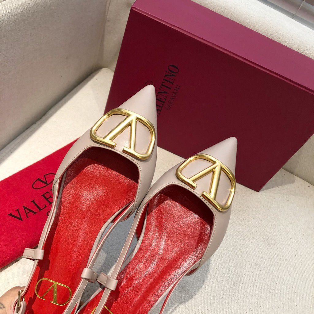 VALENTINO FLAT PUMPS - BEIGE