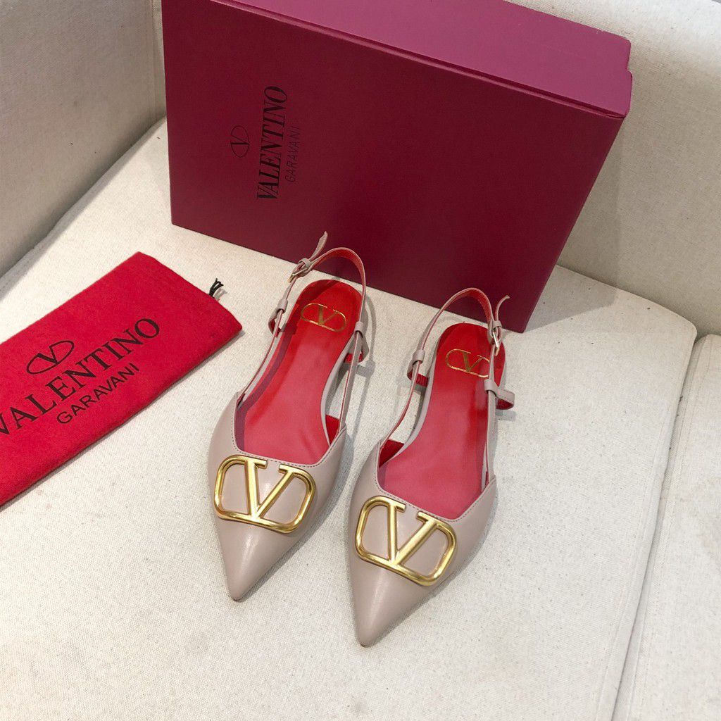 VALENTINO FLAT PUMPS - BEIGE