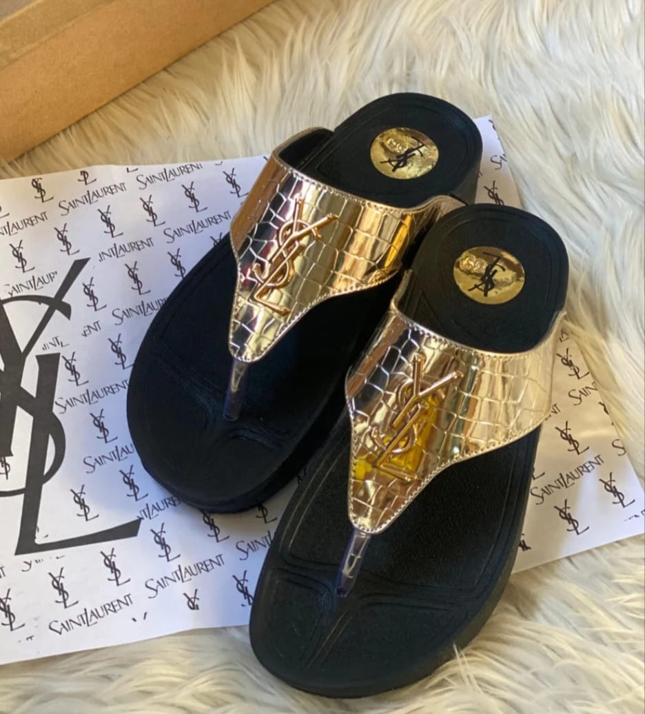 YSL CROCODILE FLIPFLOP