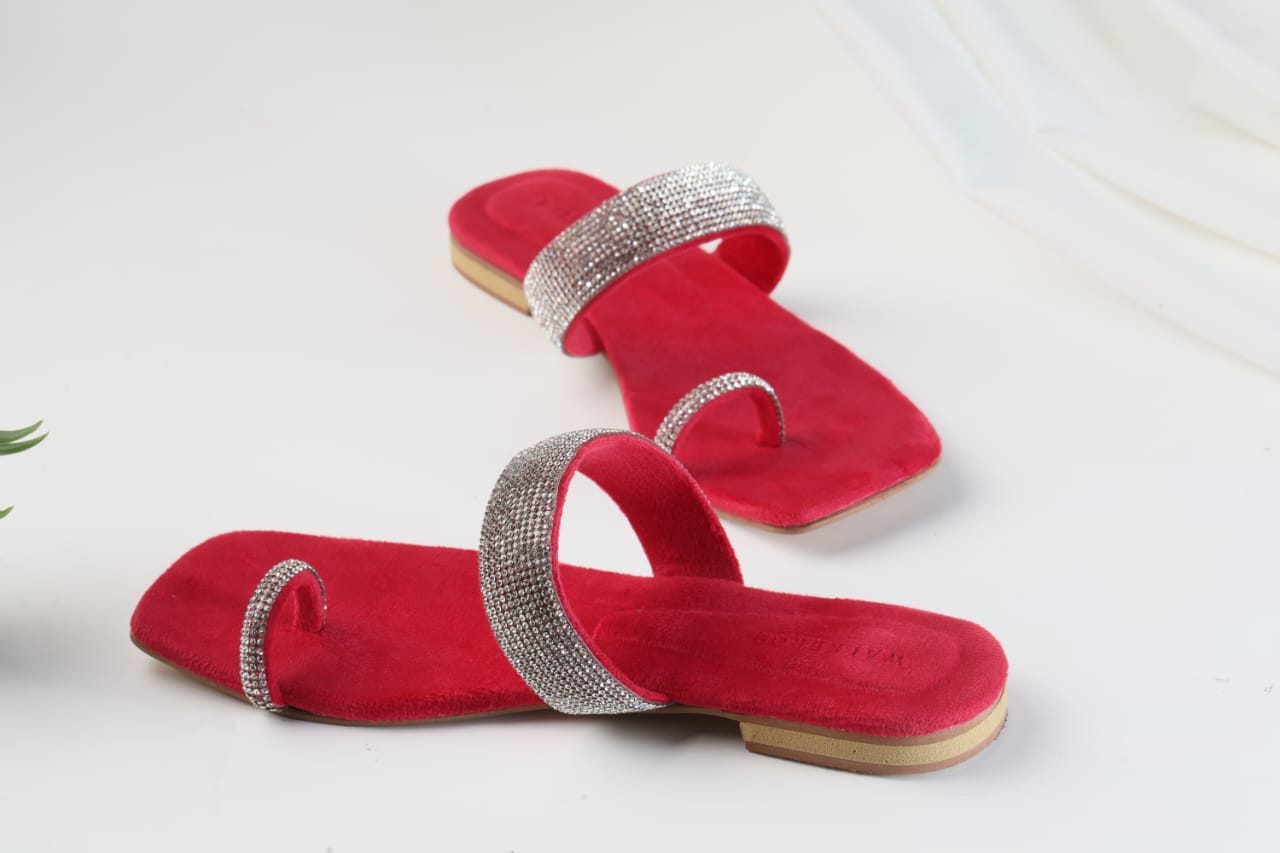 WALKBROS WOMEN'S MASH STRAP SLIPPERS - PINK