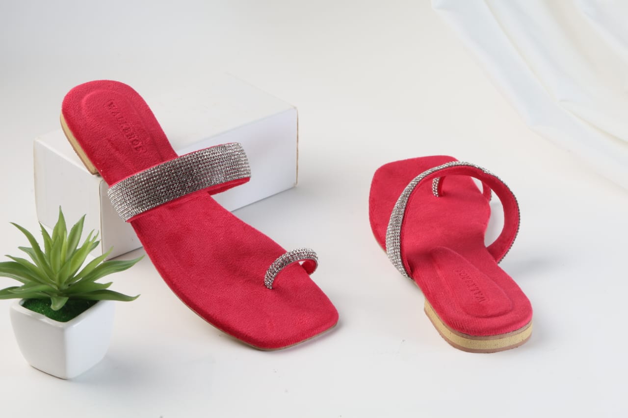 WALKBROS WOMEN'S MASH STRAP SLIPPERS - PINK