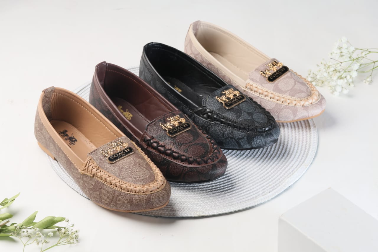 COACH LOAFERS FOR WOMENS - COFFEE