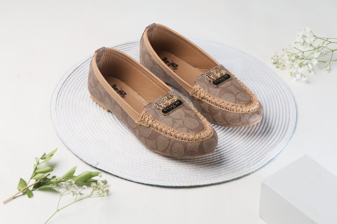 COACH LOAFERS FOR WOMENS - COFFEE