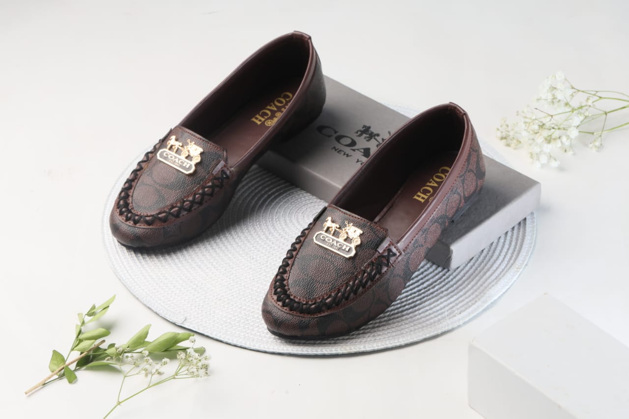 COACH LOAFERS FOR WOMENS - BROWN