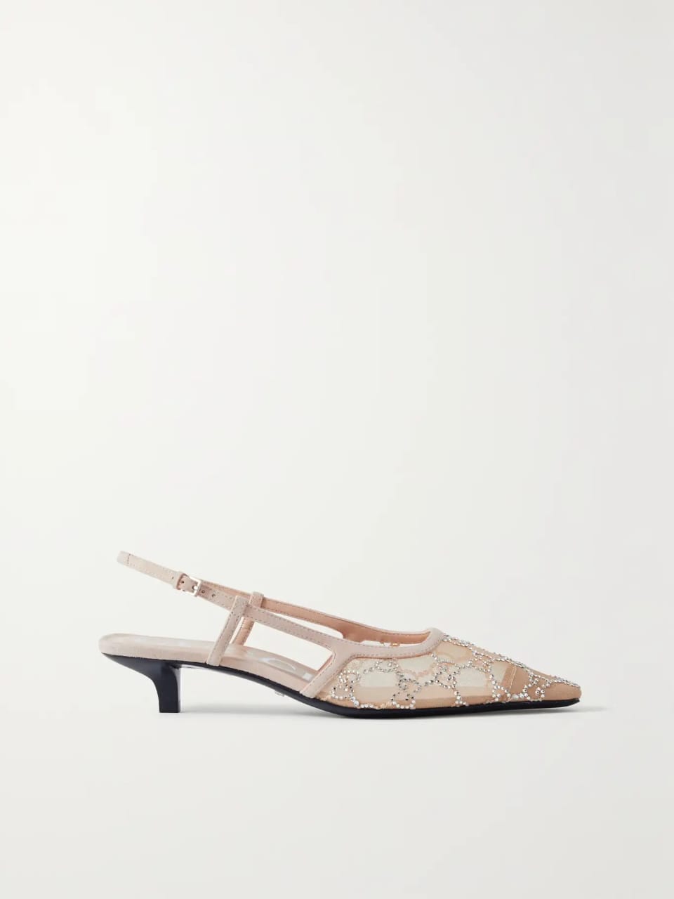 GG Crystal Slingback Pumps - FAWN