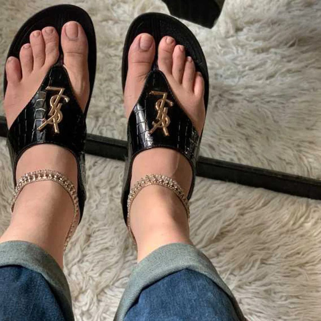 YSL CROCODILE FLIPFLOP