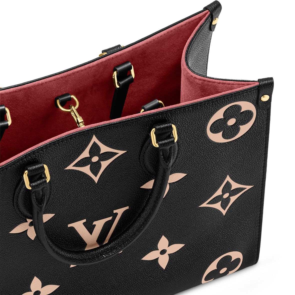 Louis Vuitton OnTheGo MM - BLACK & BEIGE