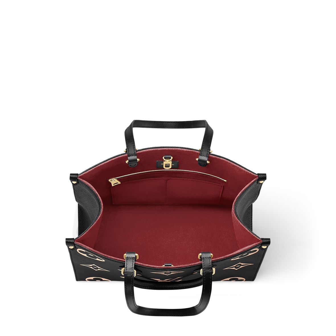 Louis Vuitton OnTheGo MM - BLACK & BEIGE
