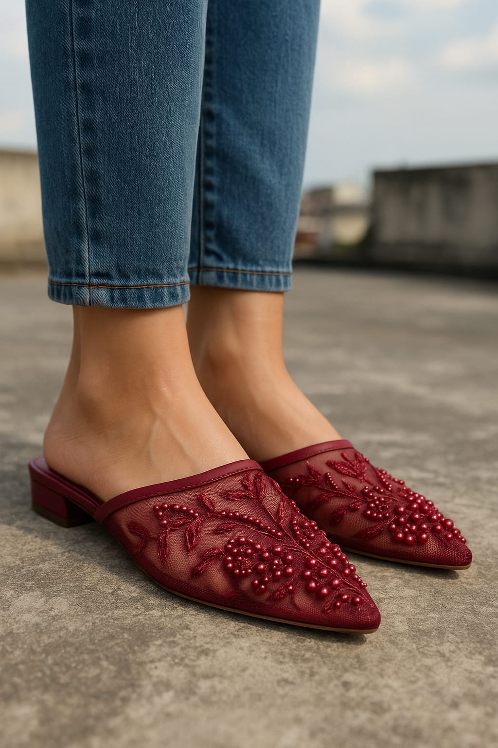 ZARA PEARLS HALF BANTO - 002