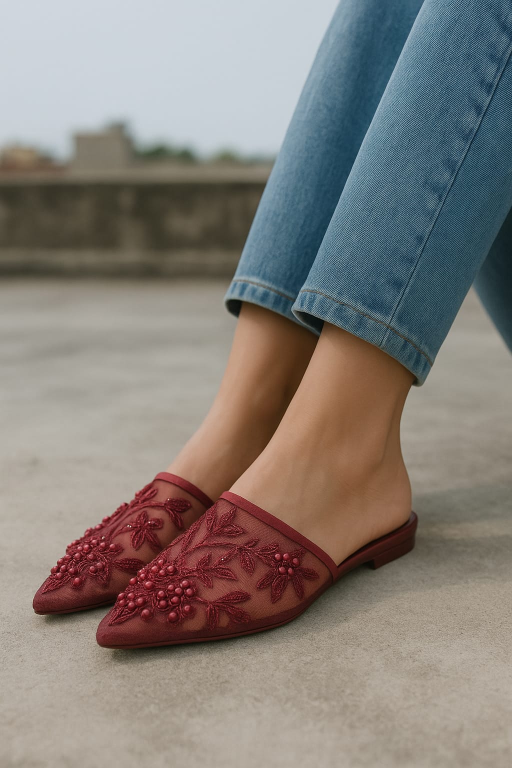 ZARA PEARLS HALF BANTO - 002