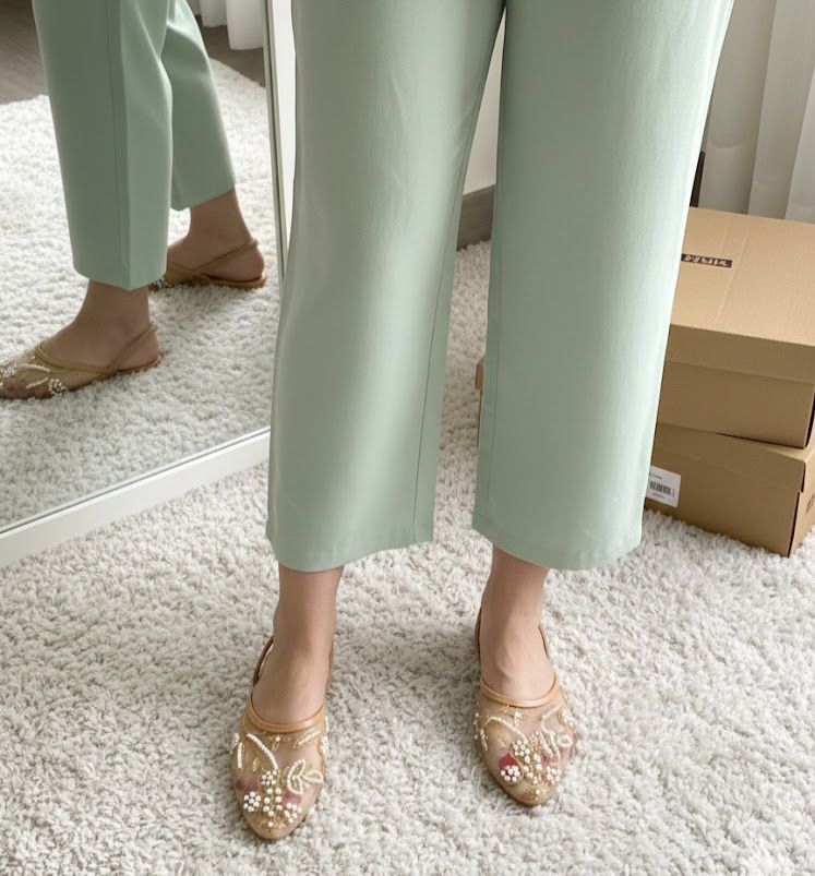 Zara Elegant Beige  Mules